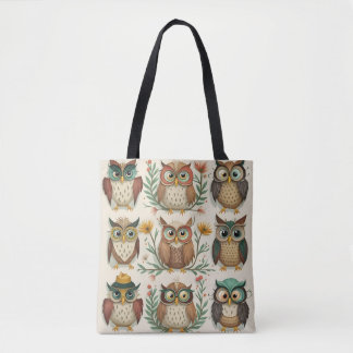 Bolsas de Tote elegantes y de moda Adorable Owls