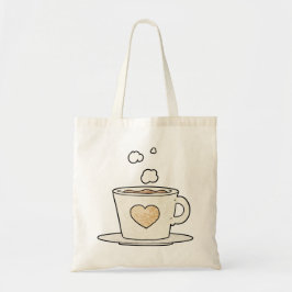 Bolsas de Tote en forma de copa de café simple