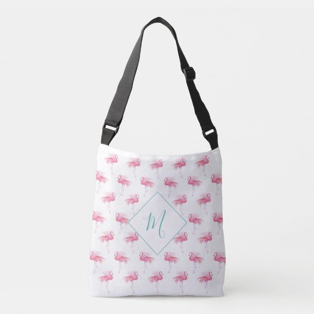 Bolsas De Tote Flamingo Tropical Monogramadas (Anverso)