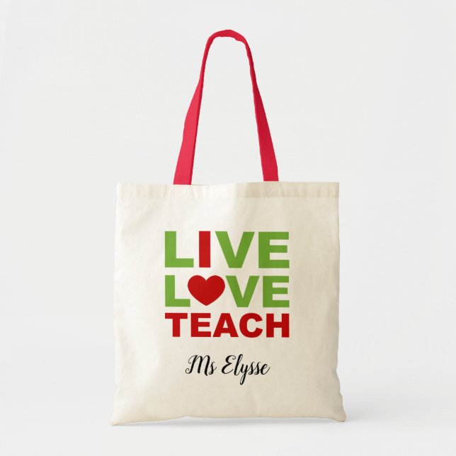 Bolsas de Tote para profesores personalizadas (Ens (Frente)