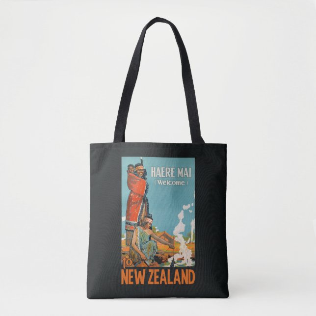 Bolsas de viaje vintage de Nueva Zelanda (Anverso)