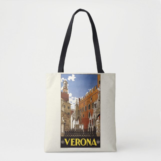 Bolsas de viaje vintage de Verona Italy (Anverso)