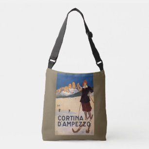 Bolsas de viaje vintage para esquiar en Italia