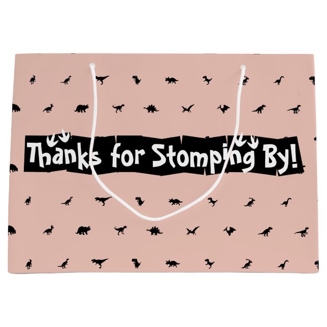 Bolsas del partido Dinosaurio Peach: Impresión de  (Anverso)