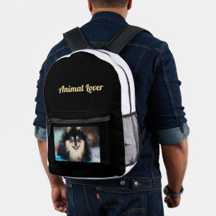 Bolsas Elegantes con Imagen de Perro Impresa Texto