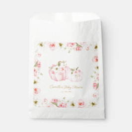 Bolsas favoritas de Baby Shower de calabaza rosa