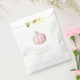 Bolsas favoritas de Baby Shower de calabaza rosa