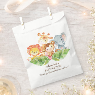 Bolsas favoritas de Baby Shower de la jungla de Sa