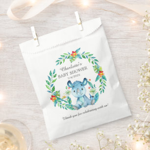 Bolsas favoritas de Baby Shower de rinoceronte de