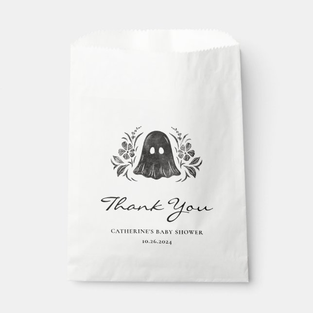 Bolsas favoritas de Baby Shower fantasmales (Anverso)