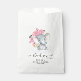 Bolsas favoritas de Baby Shower para elefante rosa