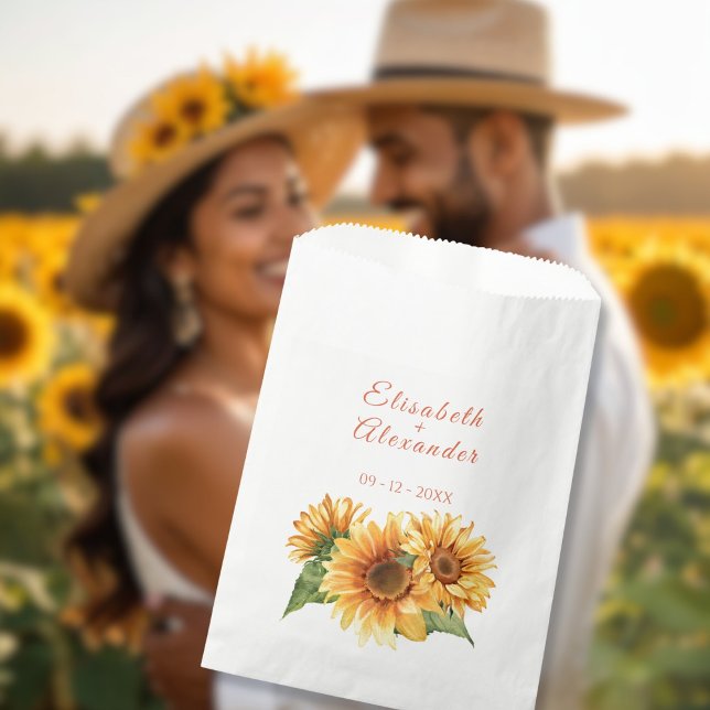 Bolsas favoritas de boda de girasol (Subido por el creador)