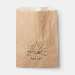 Bolsas favoritas de boda de senderos felices