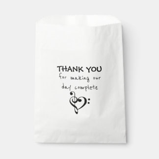 Bolsas favoritas de bodas con temática musical