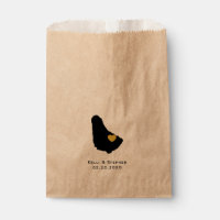 Bolsas favoritas de bodas de Barbados, bolsas de á