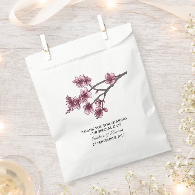 Bolsas favoritas de cerezo rosa simple (Cortado)