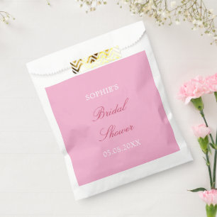 Bolsas favoritas de ducha de novia color rosa mage