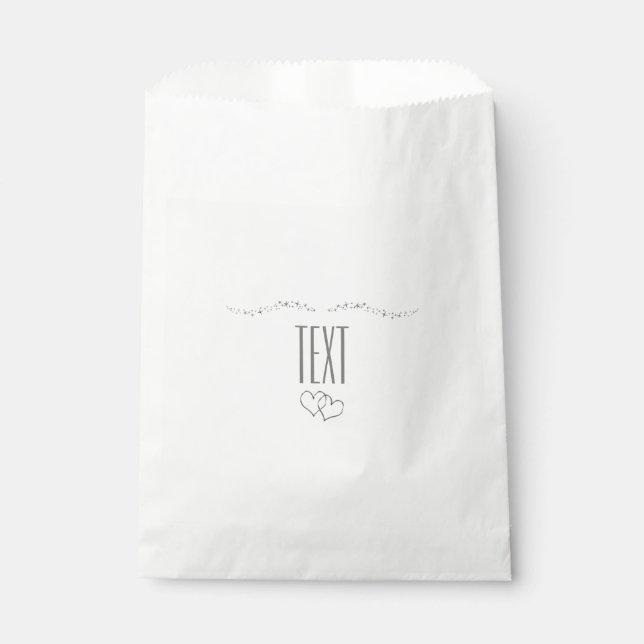 Bolsas favoritas de ducha de novias plateadas y es (Anverso)