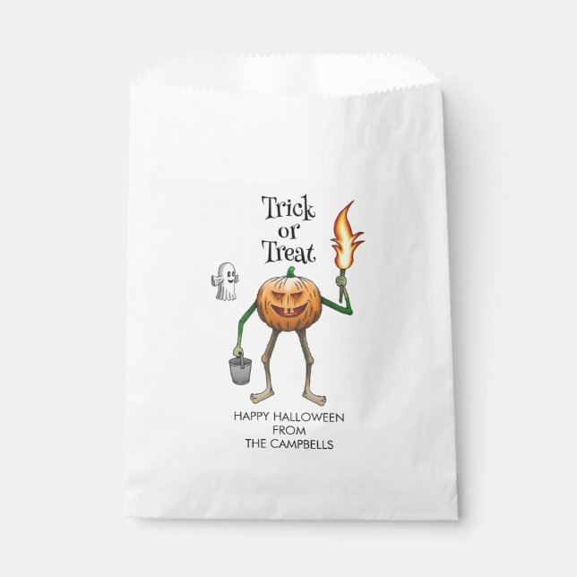 Bolsas favoritas de Halloween para trucos o trucos (Anverso)