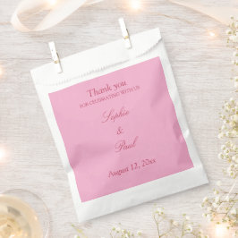 Bolsas favoritas de la boda magenta rosa elegante