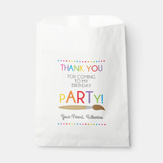 Bolsas favoritas de la fiesta de cumpleaños de Art