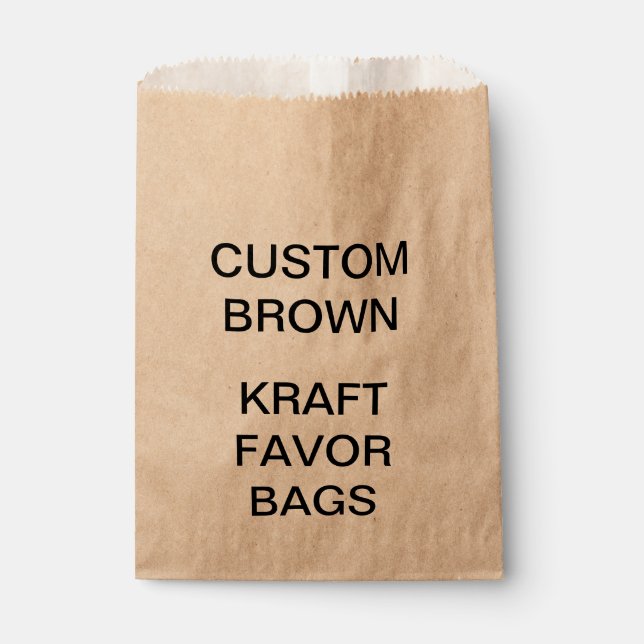 Bolsas favoritas de papel Kraft personalizadas por (Anverso)