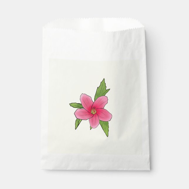 Bolsas favoritas del partido de cumpleaños Hibiscu (Anverso)