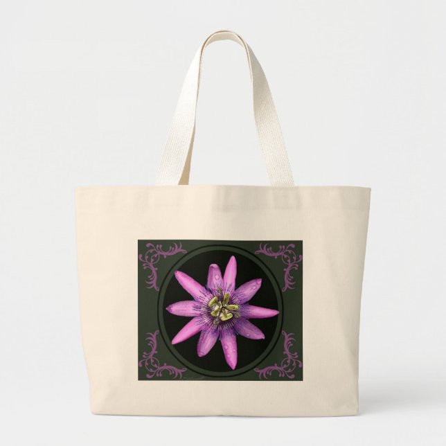 Bolsas gráficas de flores de pasión (Frente)