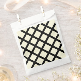 Bolsas Lattice Favor (Crema y Negro)