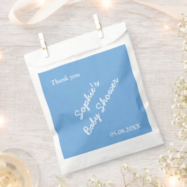 Bolsas Minimalistas de Baby Shower con Favor Azul