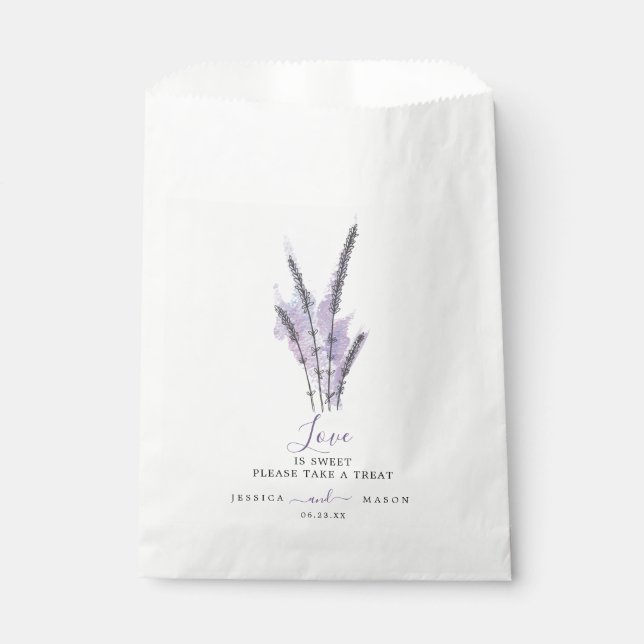 Bolsas Mínimas De Favor De Lavanda (Anverso)