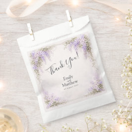 Bolsas pequeñas de regalo de boda con Wisteria de