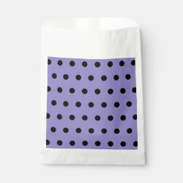 Bolsas Polka Dot Favor (Lavanda y Negro)
