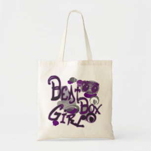 Bolsas púrpura Chica de la caja de golpes
