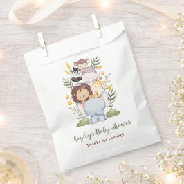 Bolsas Safari Favor - Baby Shower del chico de los