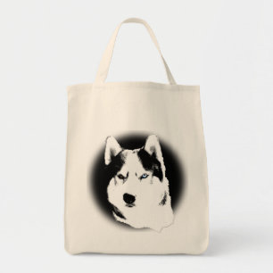 Bolsas Siberian Husky Tote Bag Husky Malamute Beac