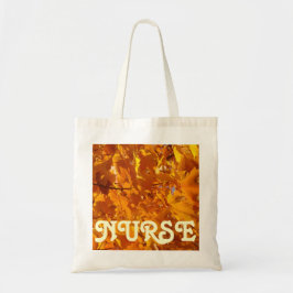 Bolsas Totales de Enfermera Naranja Dorado Hojas d