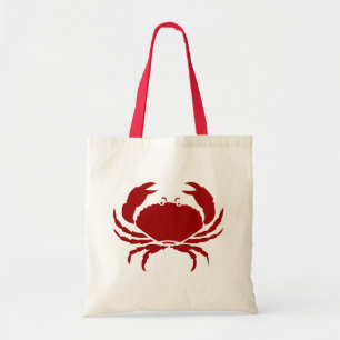 Bolsas tote de cangrejo rojo