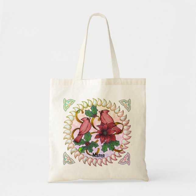 Bolsas tote de Cardinal Ribbons (Frente)