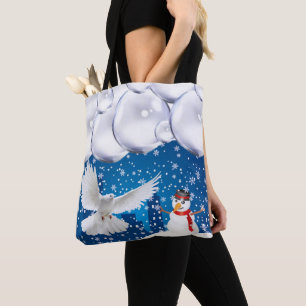 Bolsas Tote de Navidad para Mujeres, Muñeco de Nie