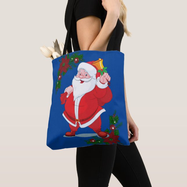 Bolsas Tote de Navidad para Mujeres, Santa (Detalle)