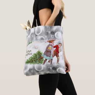 Bolsas Tote de Navidad para Mujeres, Vintage