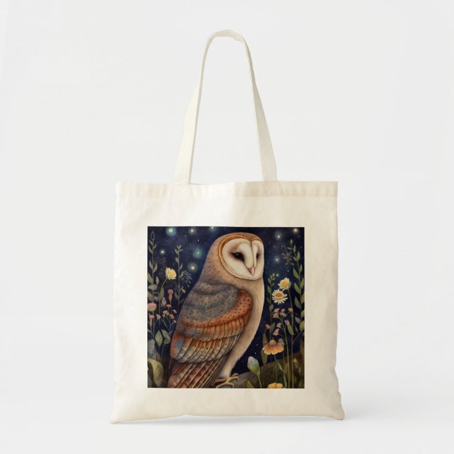 Bolsas Tote de Owl Medianoche (Frente)