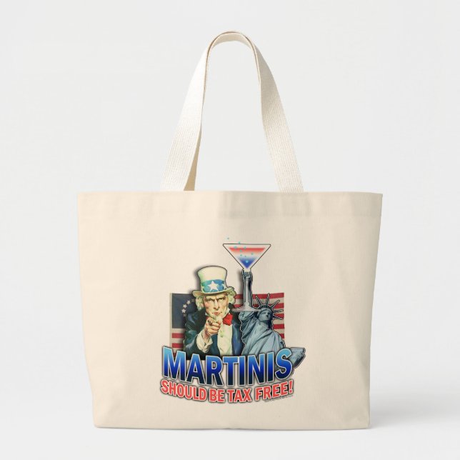 Bolsas Tote - Los Martinis Deben Estar Libres de I (Frente)