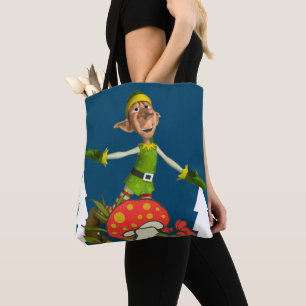 Bolsas Tote Navidad Elfo Feliz Navidad para Mujere