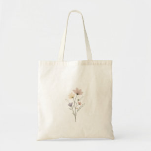 Bolsas Tote (un ilustracion floral minimalista)