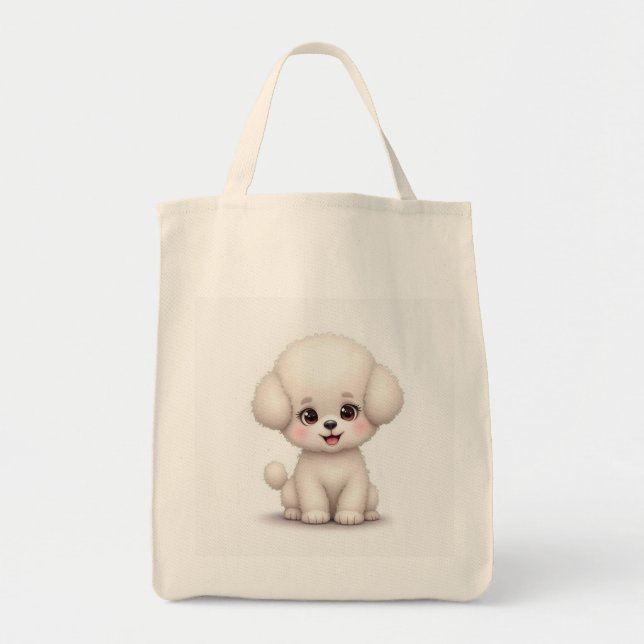 Bolsas Tote (un lindo Bichón) (Frente)