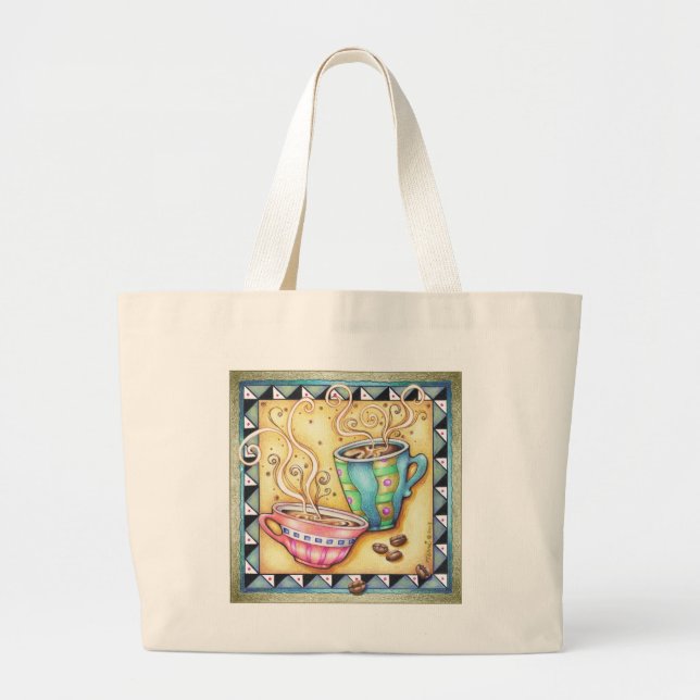 BOLSAS TOTE Y DE COMESTIBLES - COOL BEANS! ARTE DE (Frente)