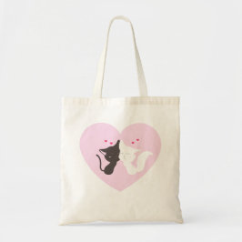 Bolsas Totte de Diseño de Gato Rosa Lindo