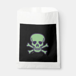 Bolsas verdes de cráneo negras y blancas favoritas